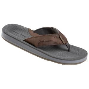 Maui & Sons Drifter Men's Sandals Flip Flop Charcoal Combo Sandal Size 10